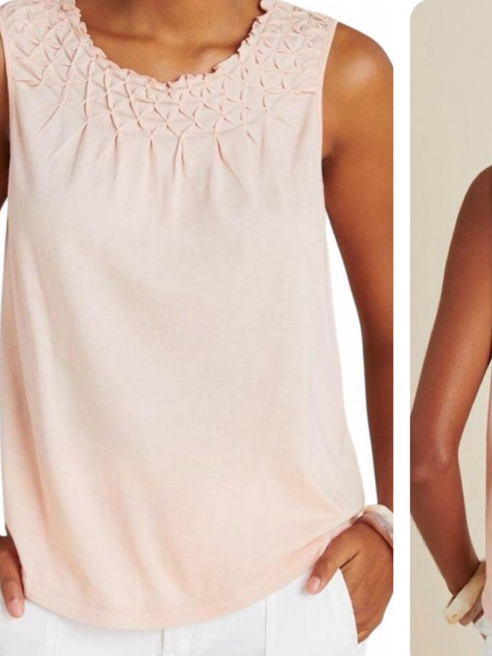 NWT Anthropologie Justine top large in rose